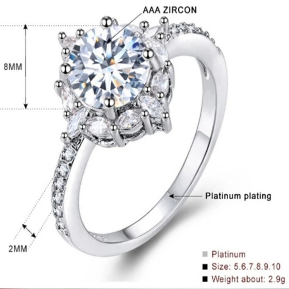 Womens Solitaire Ring - Picture 4 of 8